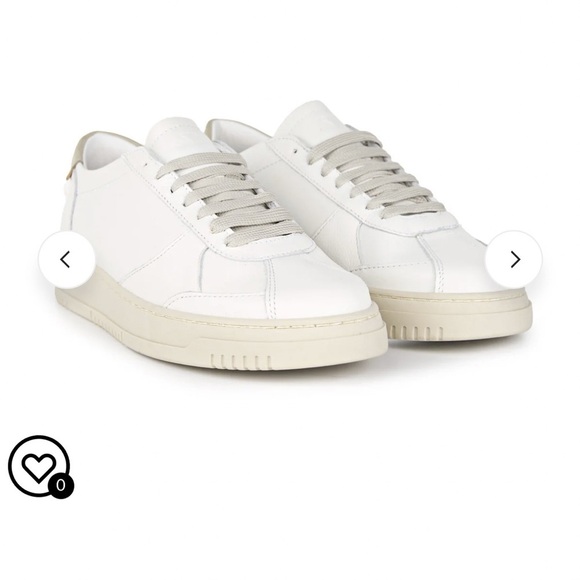 montezemolo Other - MONTEZEMOLO Men's White Calf Leather Tennis Court Sneakers Size 7